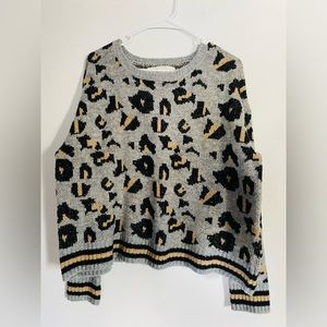 Sweater Medium size, Leopard, 100% cotton